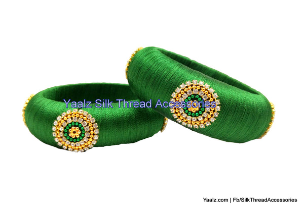 silk thread Single Bangle Collections 