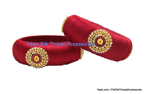 silk thread Single Bangle Collections 