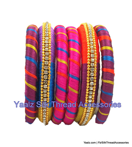silk thread Grandeur Bangle Collections 