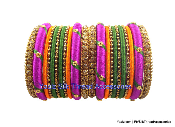 silk thread Grandeur Bangle Collections 