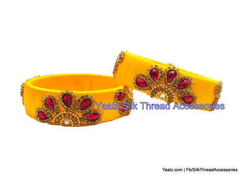 silk thread Single Bangle Collections 