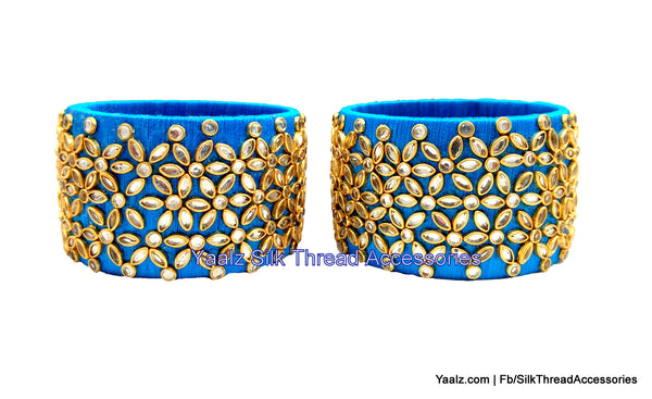 silk thread Single Bangle Collections 