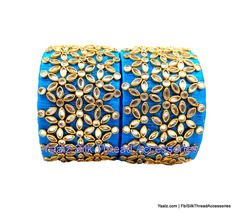 silk thread Single Bangle Collections 