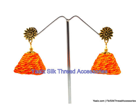 silk thread Grandeur Jumka Collections 