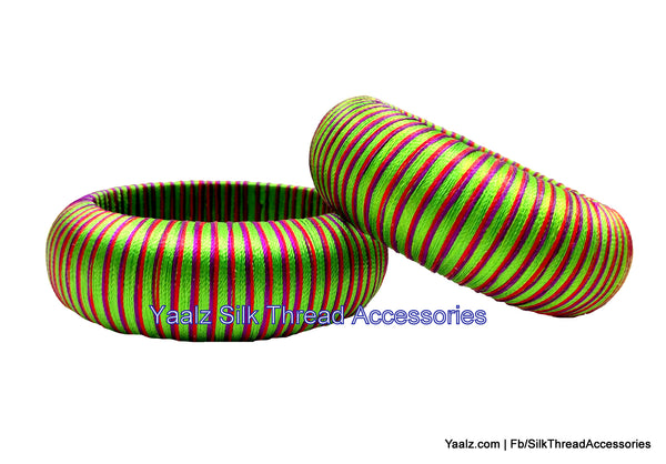 silk thread Single Bangle Collections 