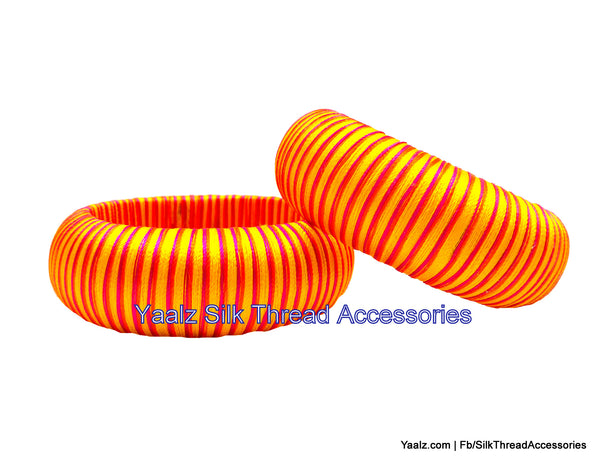 silk thread Single Bangle Collections 