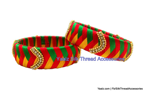 silk thread Single Bangle Collections 