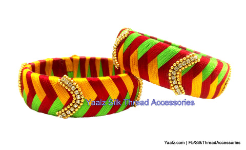 silk thread Single Bangle Collections 