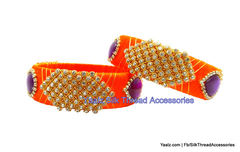 silk thread Single Bangle Collections 