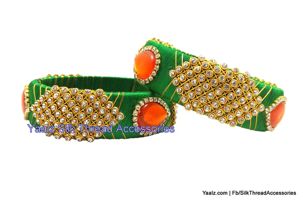 silk thread Single Bangle Collections 