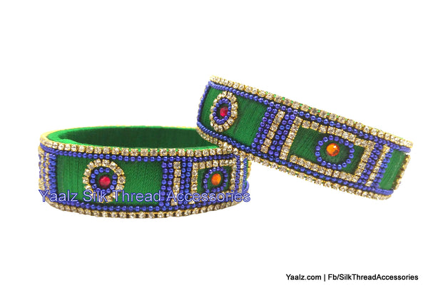 silk thread Single Bangle Collections 