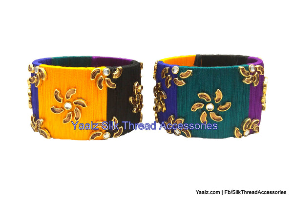 silk thread Single Bangle Collections 