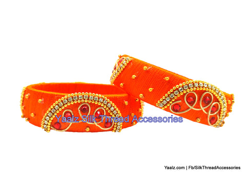 silk thread Single Bangle Collections 