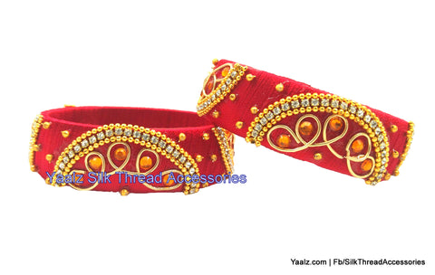 silk thread Single Bangle Collections 