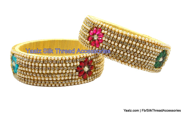 silk thread Single Bangle Collections 