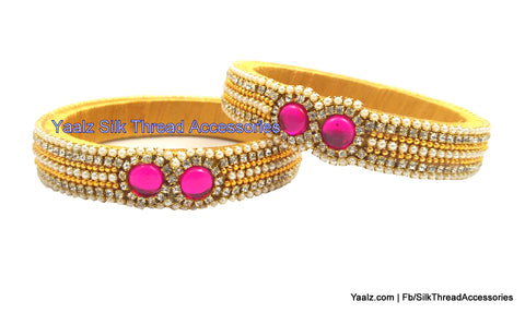 silk thread Single Bangle Collections 