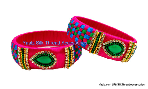 silk thread Checker Bangles 