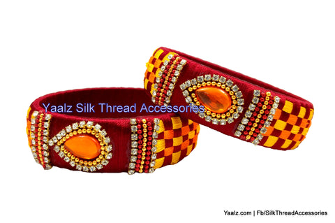 silk thread Checker Bangles 