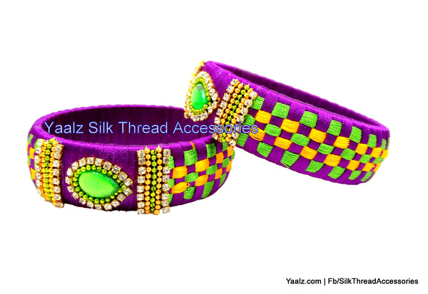 silk thread Checker Bangles 