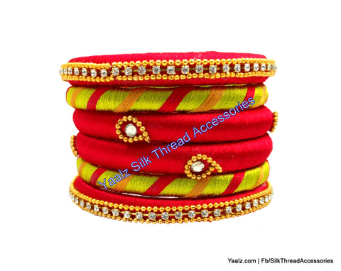 silk thread Assorted Bangle Collections 