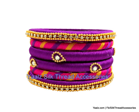 silk thread Assorted Bangle Collections 
