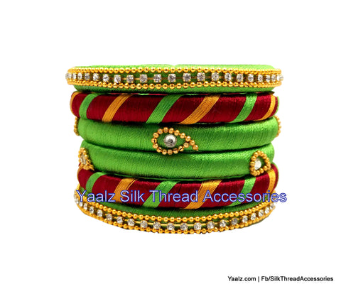 silk thread Assorted Bangle Collections 
