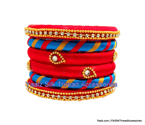 silk thread Assorted Bangle Collections 