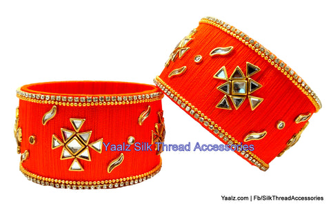 silk thread Single Bangle Collections 