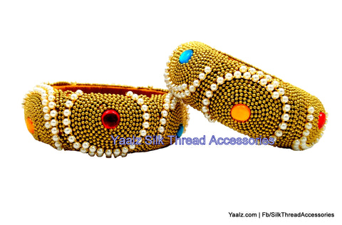 silk thread Single Bangle Collections 