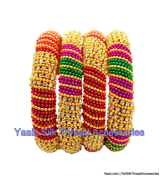 silk thread Single Bangle Collections 