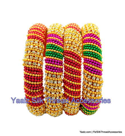 silk thread Single Bangle Collections 
