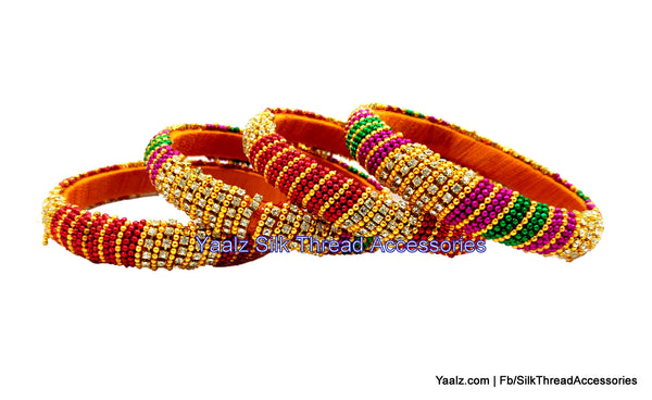 silk thread Single Bangle Collections 