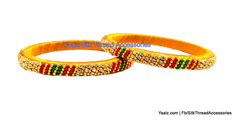 silk thread Single Bangle Collections 