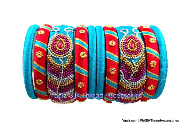 silk thread Single Bangle Collections 