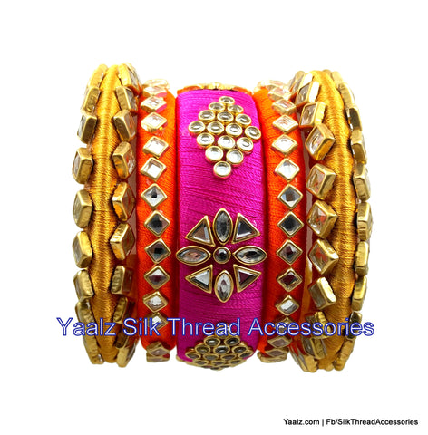 silk thread Grandeur Bangle Collections 
