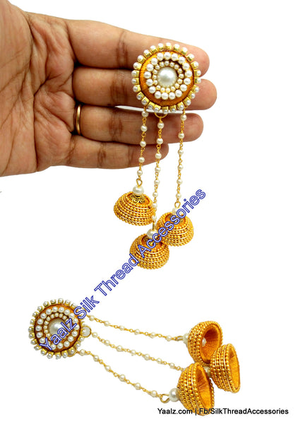 silk thread Grandeur Jumka Collections 