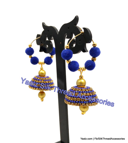 silk thread Grandeur Jumka Collections 