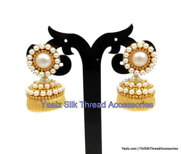 silk thread Grandeur Jumka Collections 