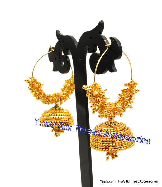 silk thread Grandeur Jumka Collections 