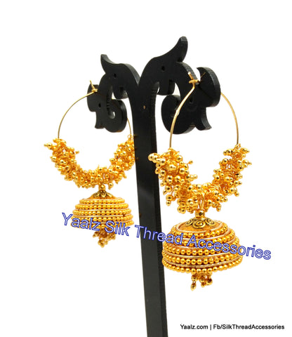 silk thread Grandeur Jumka Collections 