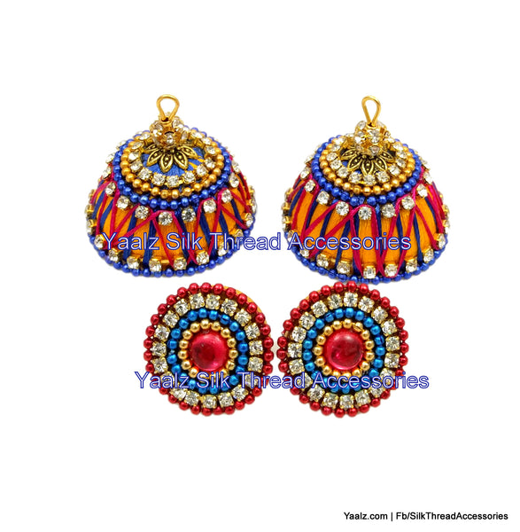 silk thread Grandeur Jumka Collections 