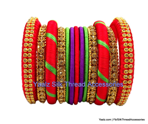 silk thread Grandeur Bangle Collections 