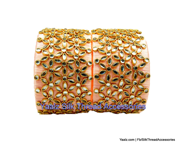 silk thread Single Bangle Collections 