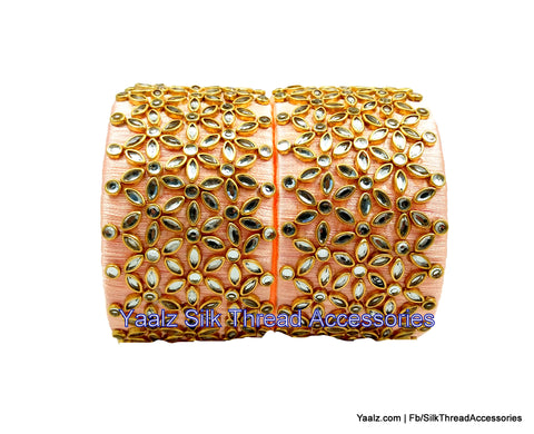 silk thread Single Bangle Collections 