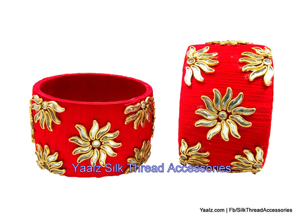 silk thread Single Bangle Collections 