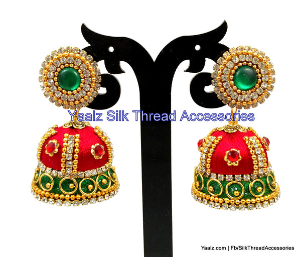 silk thread Grandeur Jumka Collections 