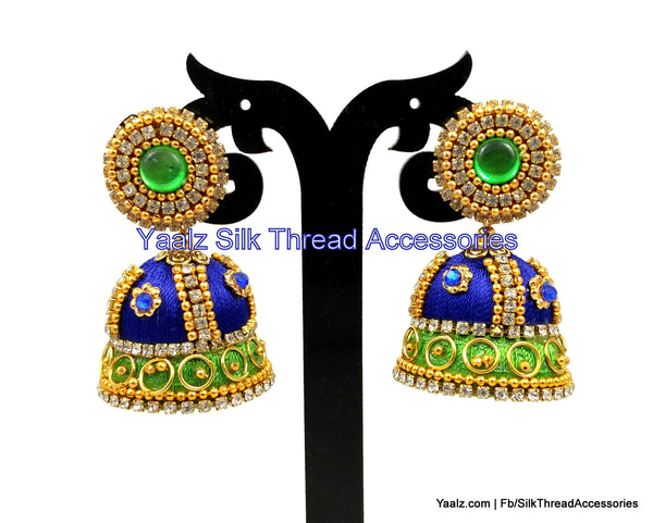 silk thread Grandeur Jumka Collections 