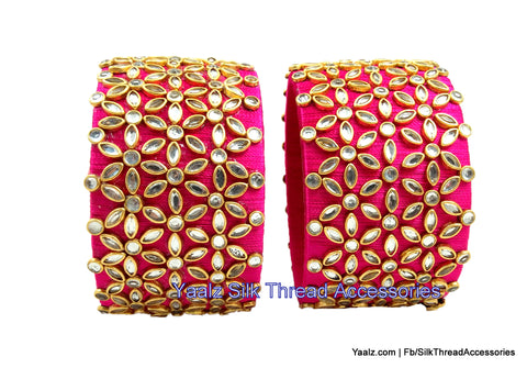 silk thread Single Bangle Collections 