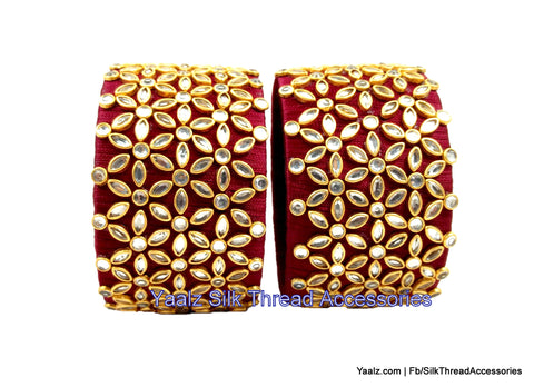 silk thread Single Bangle Collections 
