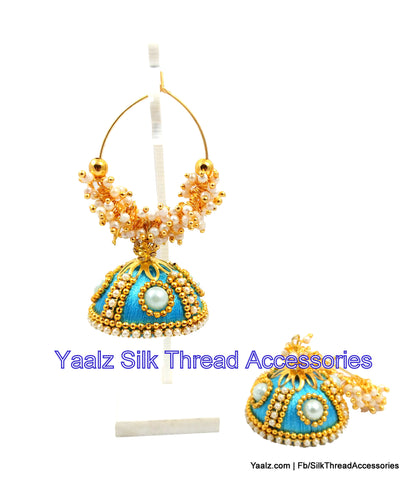 silk thread Grandeur Jumka Collections 